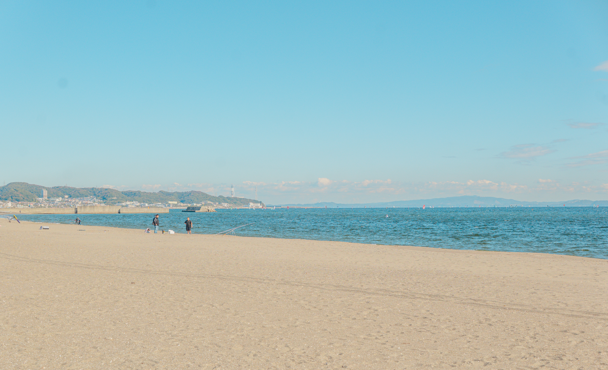 余白の広い海辺